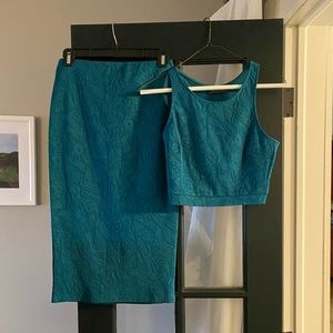 Nordstrom two piece - high-waisted skirt and crop top